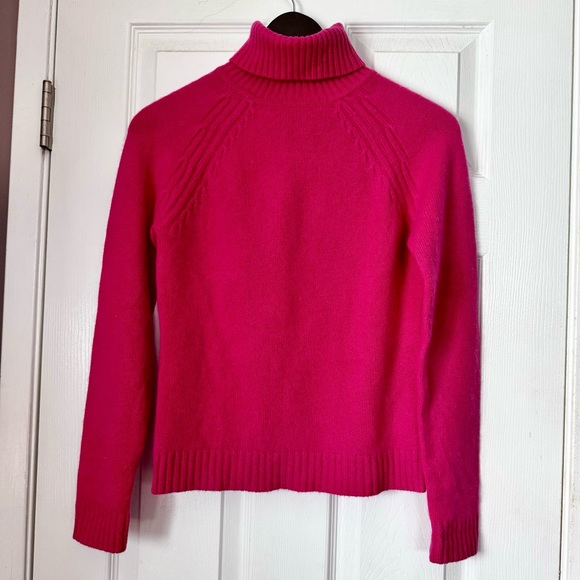 Pink 100% Cashmere Turtleneck Petite - Picture 1 of 6